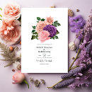 Search for peach and lavender wedding invitations Purple