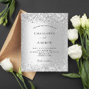 Search for sparkles wedding invitations Silver