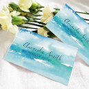 Search for turquoise business cards Watercolor
