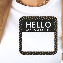 Search for hello name tag stickers Blank