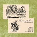 Search for alice in wonderland business cards Mad hatter