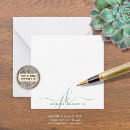 Search for monogram note cards Chic