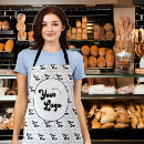 Search for baking business aprons Black and white