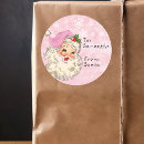 Search for vintage child stickers From santa