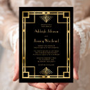 Search for art deco cards invites Gatsby