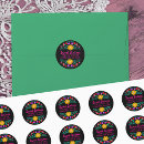 Search for floral sweet sixteen stickers Black