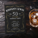 Search for whiskey 50th birthday invitations For him