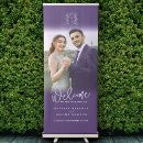 Search for purple and silver banners Welcome