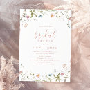Search for rustic elegant bridal shower invitations Simple delicate wildflower bloom
