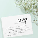 Search for menu choices wedding rsvp cards Black and white