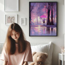 Search for pink umbrella art Girl