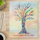 Search for family tree puzzles Watercolor