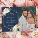 Search for blush wedding save the dates Navy blue