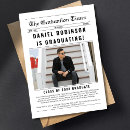 Search for 2024 graduation invitations Black and white