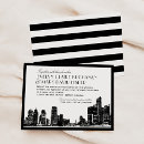Search for detroit invitations Black and white
