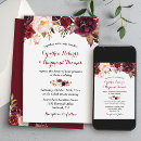 Search for wine wedding invitations Red