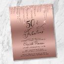 Search for fabulous 50th birthday invitations Rose gold