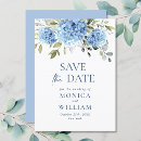 Search for hydrangea save the dates Blue flowers