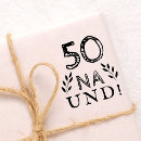 Search for 50th birthday rubber stamps Fifty