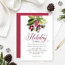 Search for red green christmas invitations Mistletoe