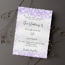 Search for lavender and silver wedding invitations Elegant