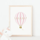 Search for hot air balloon nursery posters Pink