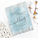 Search for ice blue wedding invitations Winter wonderland