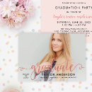 Search for rose gold graduation invitations High school graduation
