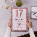Search for rose gold 17th birthday invitations Elegant