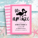 Search for pink flamingo birthday invitations Cocktail