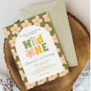 Search for boho wild one birthday invitations Daisy