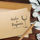 Search for wine rubber stamps Elegant