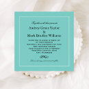 Search for aqua blue square invitations Elegant