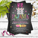 Search for pajamas birthday invitations Girls sleepover