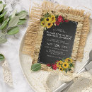 Search for red sunflower wedding invitations Wood