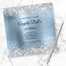 Search for winter 40th birthday invitations Silver