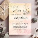 Search for gold baby girl shower invitations Eucalyptus greenery