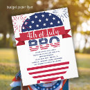 Search for fourth 4x5 invitations Red white and blue