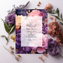 Search for purple lavender gold wedding invitations Floral