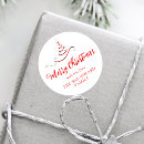 Search for red and silver stickers Merry christmas