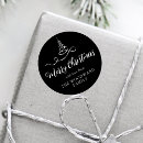 Search for black ribbon stickers Merry christmas