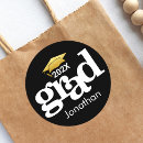 Search for gold foil graduation stickers High school