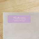 Search for light purple return address labels Modern