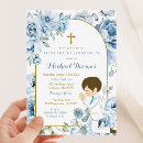 Search for blue first communion invitations Primera comunion