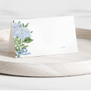 Search for hydrangea place cards Dusty blue