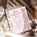 Search for girl 18th birthday invitations Pink