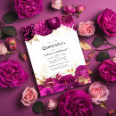 Search for hot pink quinceanera invitations Gold