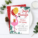 Search for tropical christmas invitations Flamingo