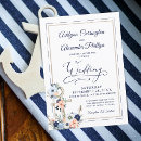 Search for floral nautical wedding invitations Watercolor