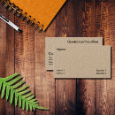 Search for rustic business cards Kraft paper